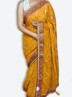 Saffron Regal Opulent Heritage Saree