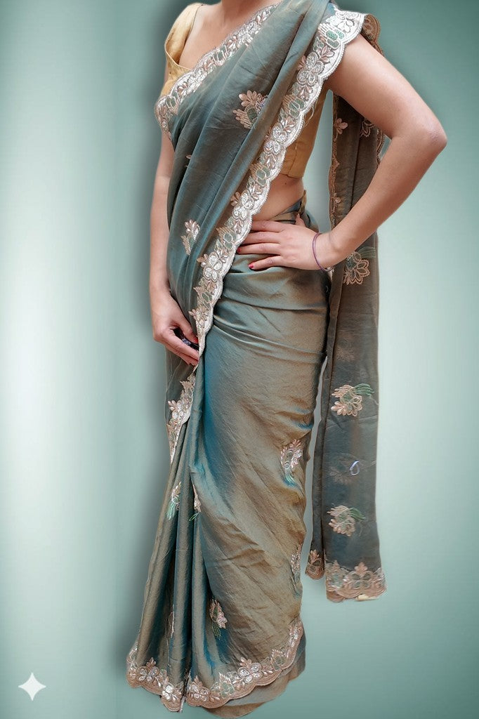 Blush Ethereal Graceful Couture Saree