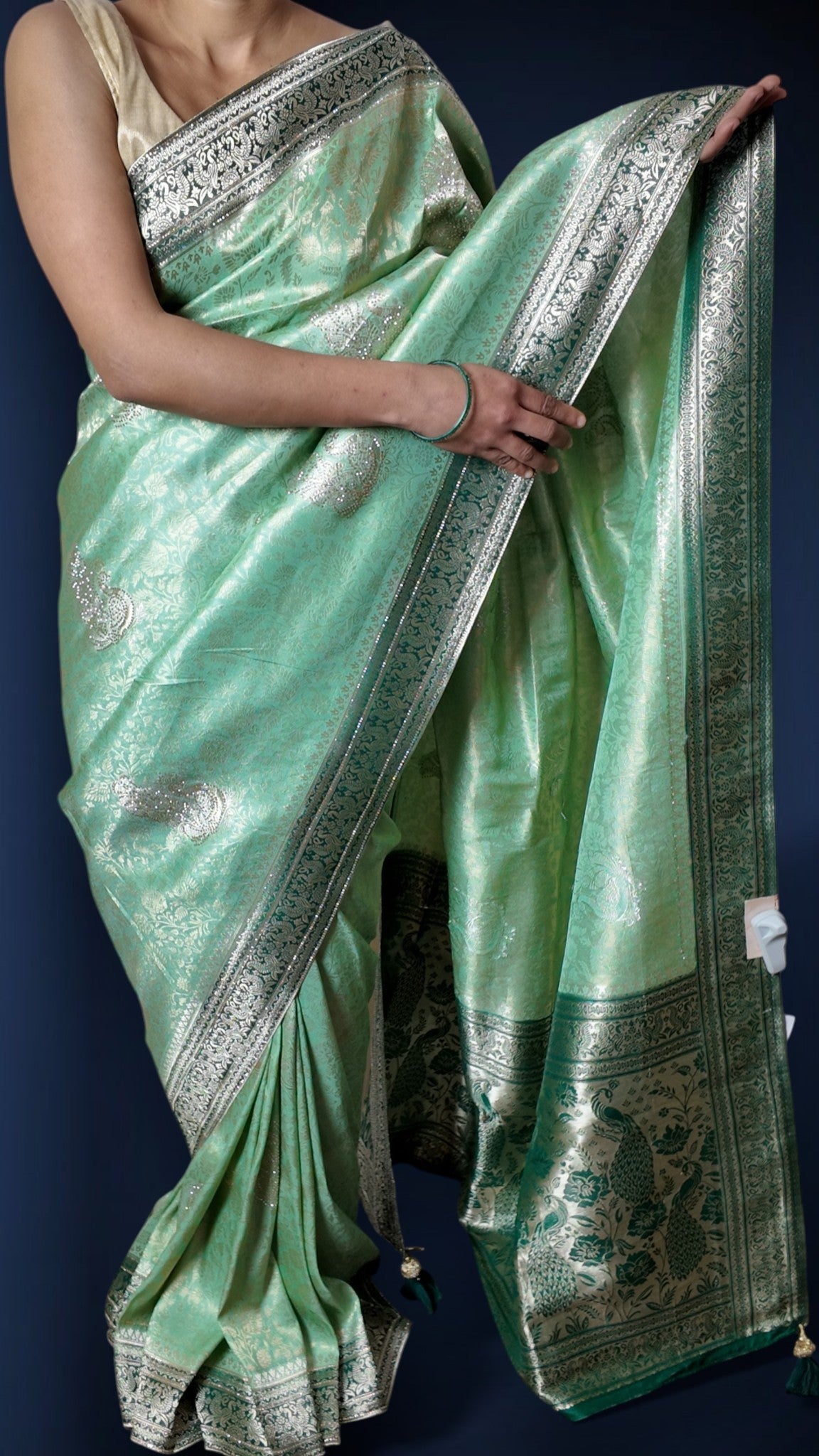 Mint Regal Timeless Elegance Saree