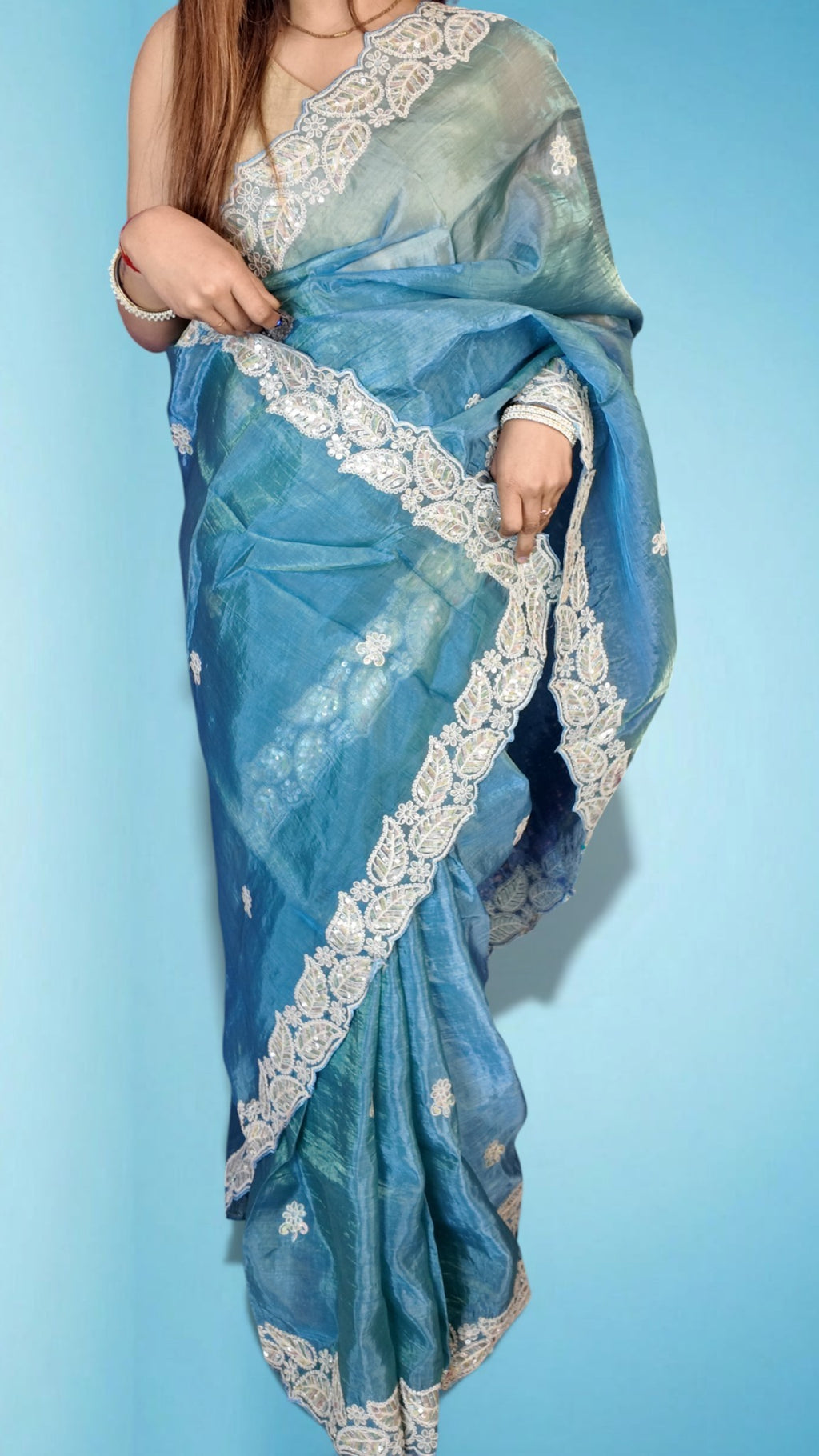 Blush Ethereal Graceful Couture Saree