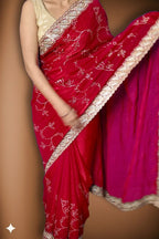 Fuchsia Regal Exquisite Bloom Saree