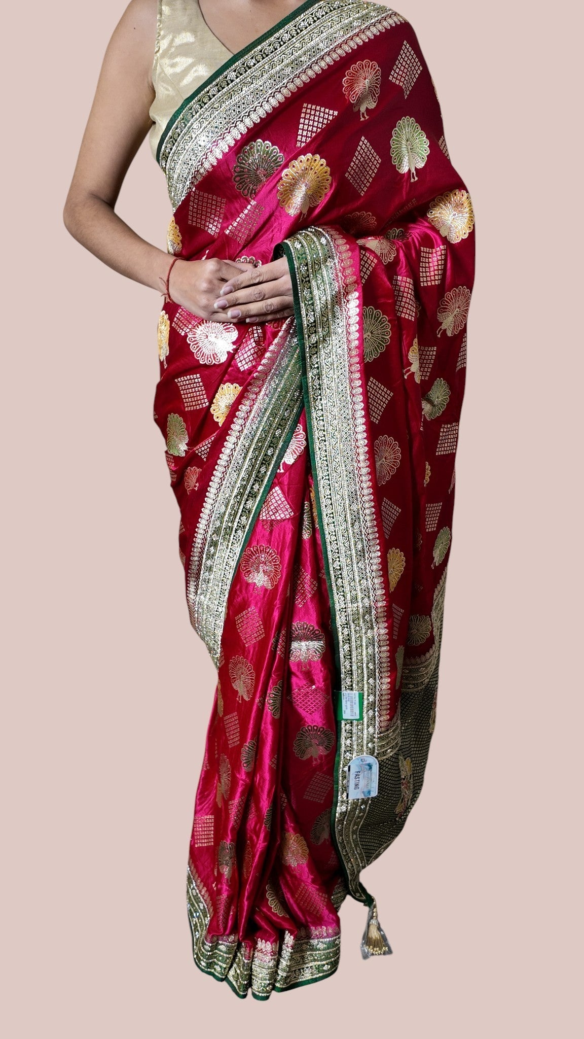 Crimson Regal Heritage Luxe Saree