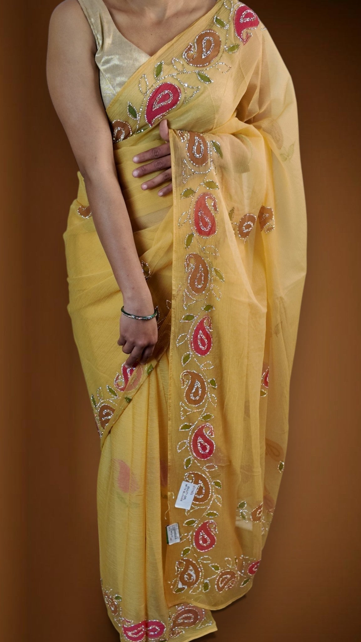 Saffron Regal Timeless Elegance Saree