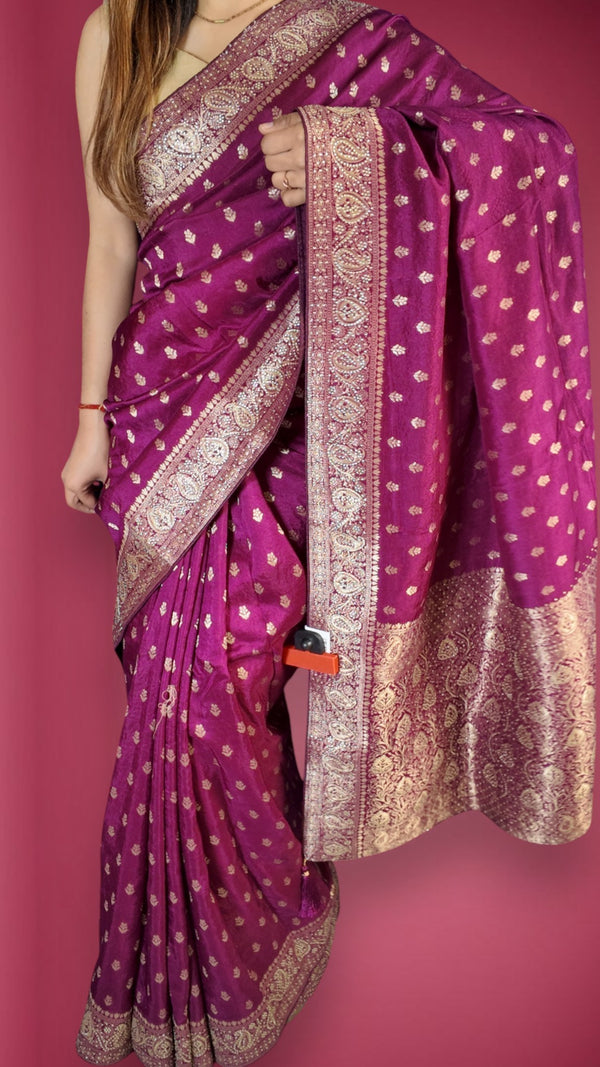 Fuchsia Regal Heritage Luxe Saree