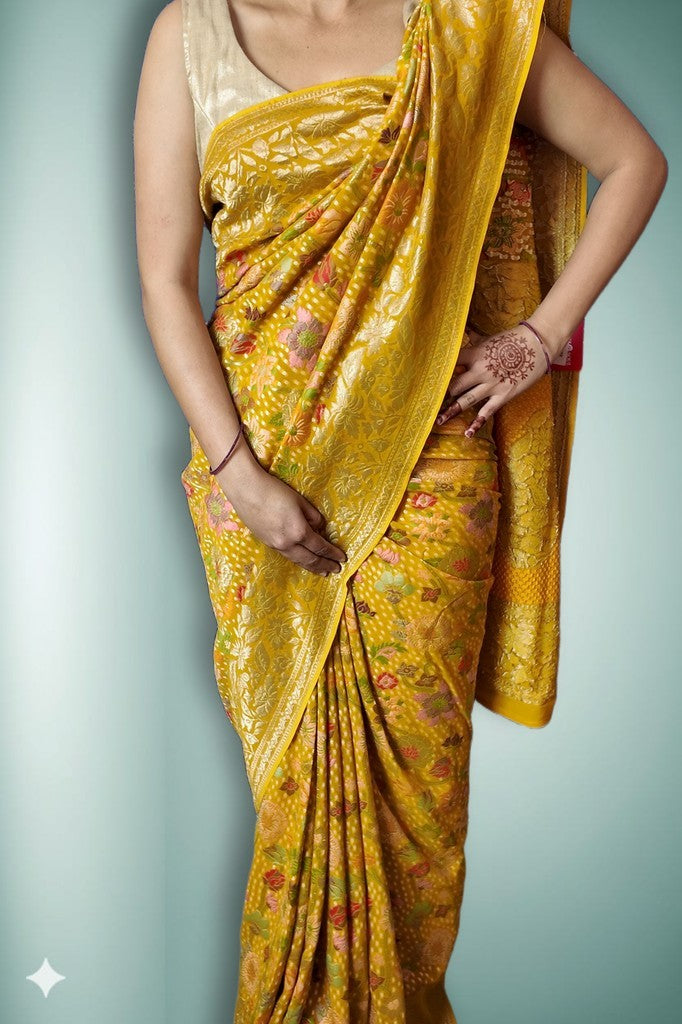 Saffron Regal Heritage Luxe Saree