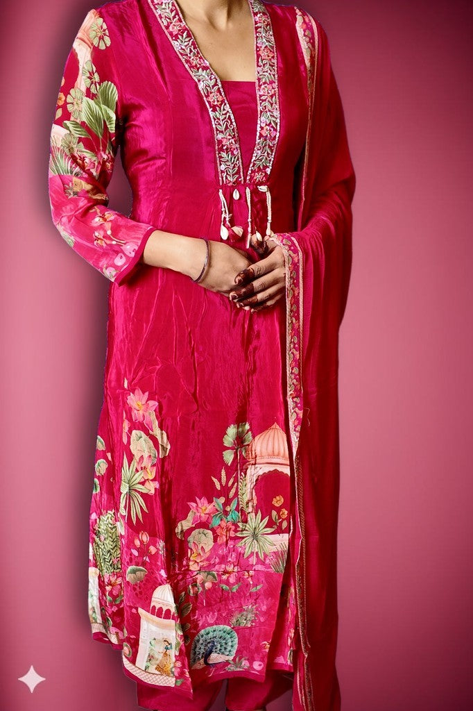 Fuchsia Regal Opulent Charm Suit