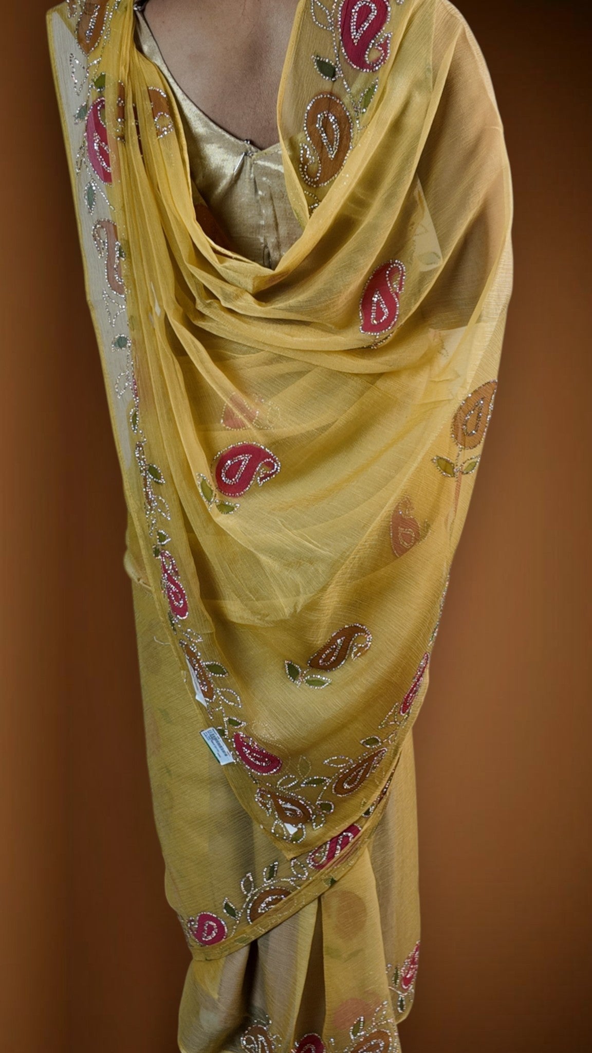 Saffron Regal Timeless Elegance Saree