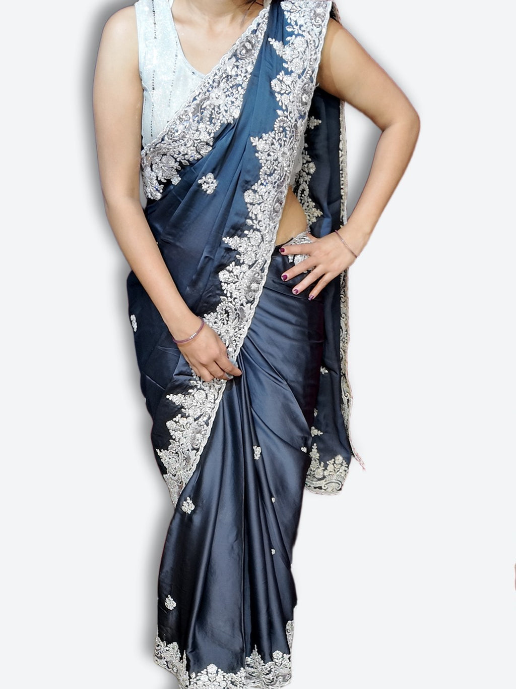 Midnight Regal Opulent Elegance Saree