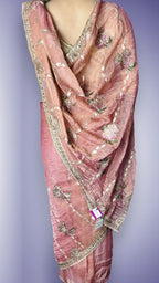 Peach Regal Opulent Essence Saree