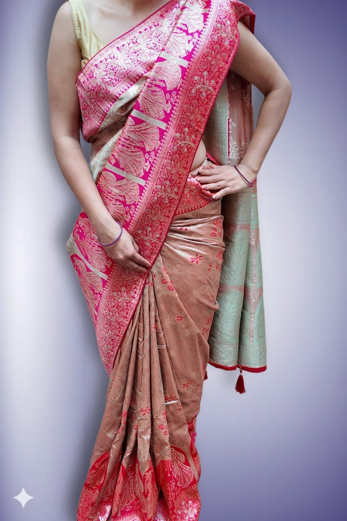 Fuchsia Regal Opulent Heritage Saree