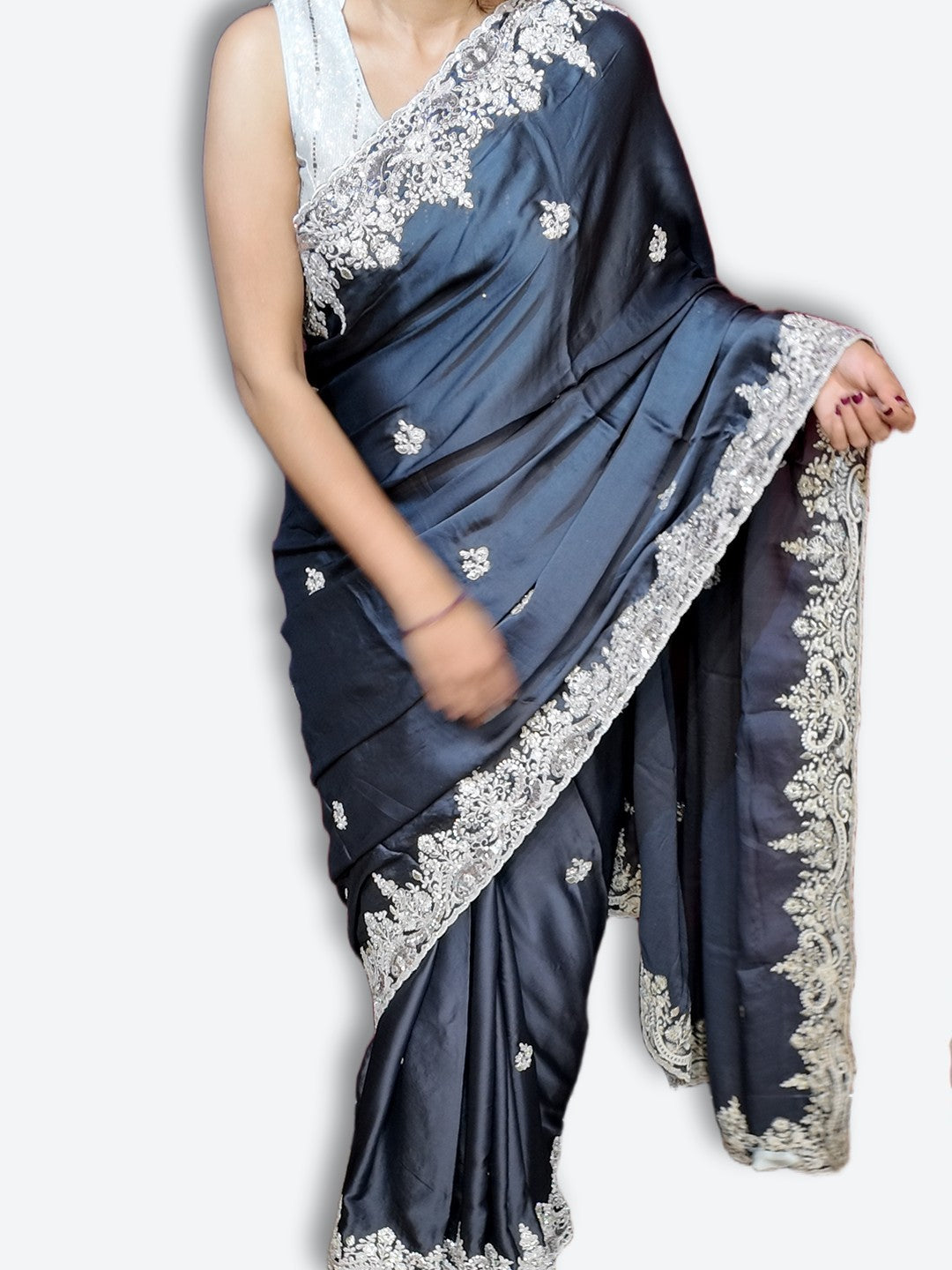 Midnight Regal Opulent Elegance Saree