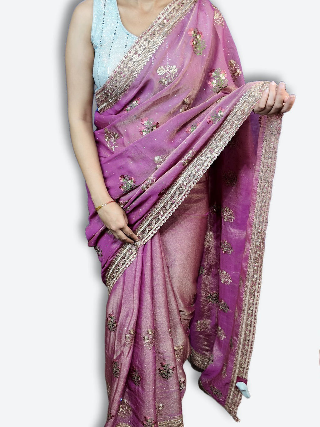 Saffron Regal Opulent Graceful Saree