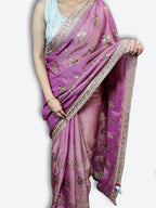 Saffron Regal Opulent Graceful Saree