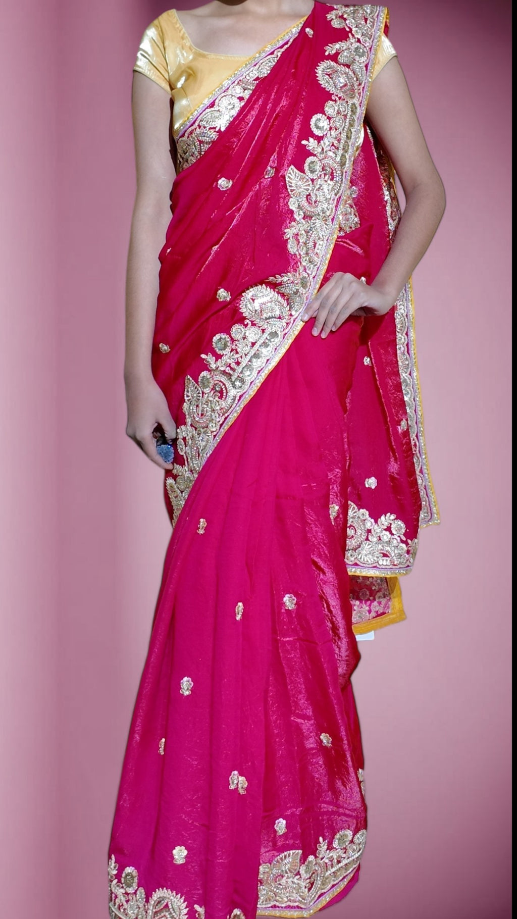 Fuchsia Regal Opulent Elegance Saree