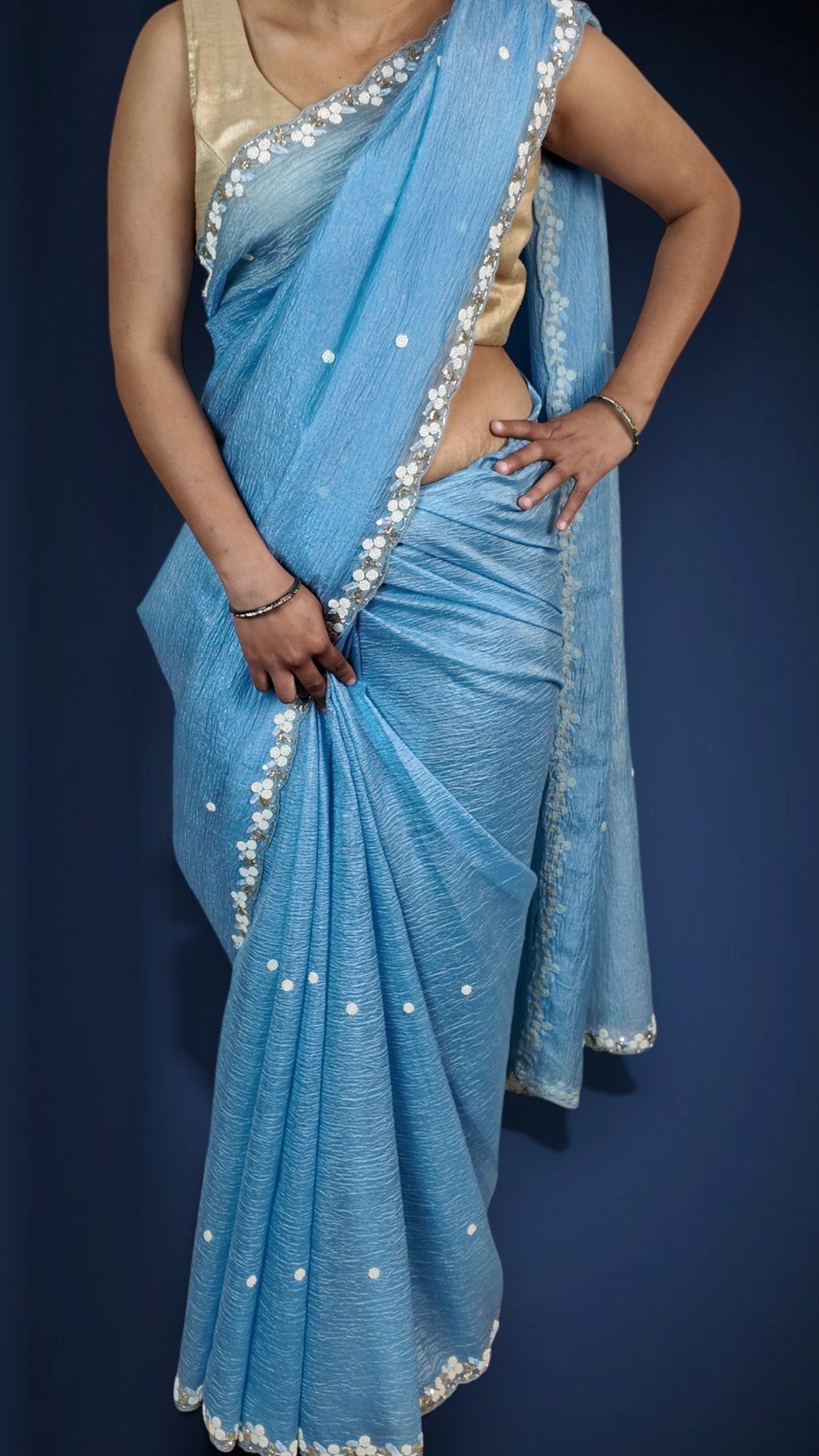 Azure Timeless Graceful Radiant Saree