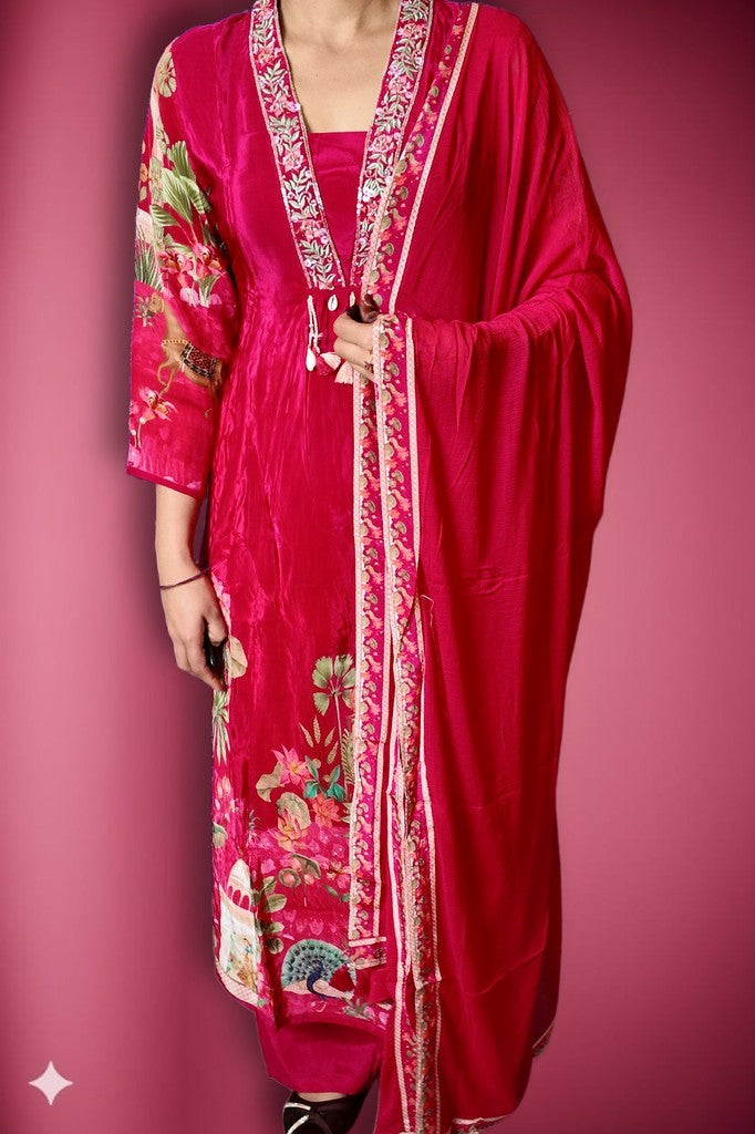 Fuchsia Regal Opulent Charm Suit