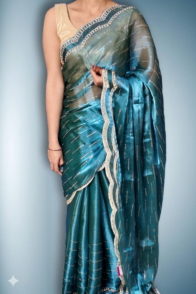 Sapphire Regal Opulent Mystique Saree