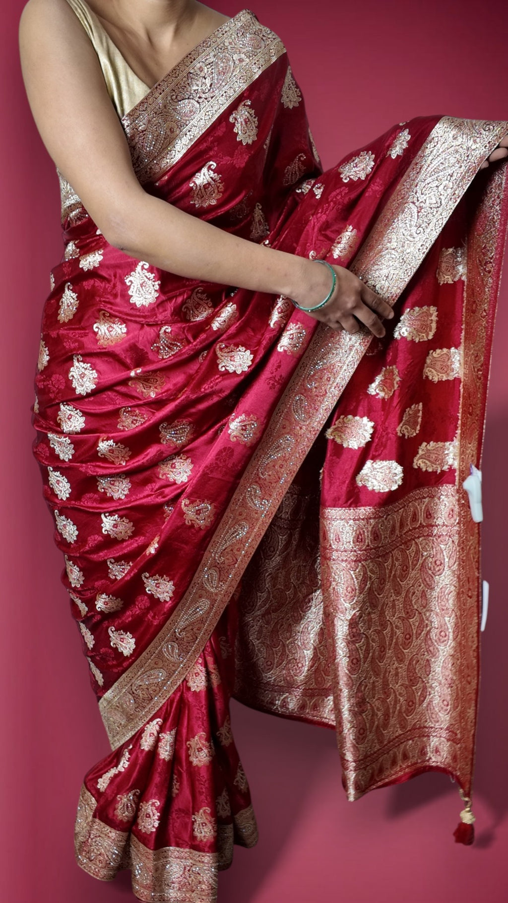 Bordeaux Regal Heritage Luxe Saree