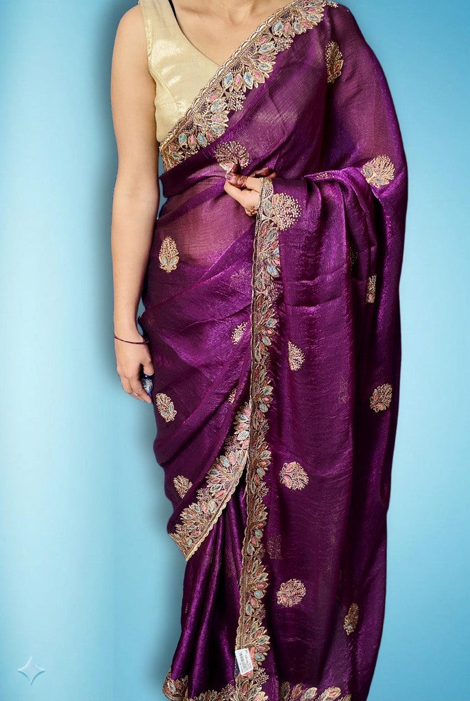 Amethyst Regal Opulent Elegance Saree