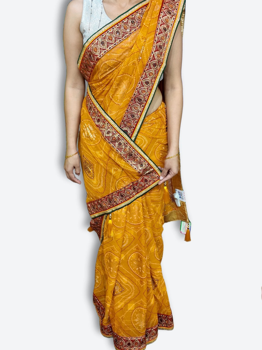Saffron Regal Opulent Heritage Saree