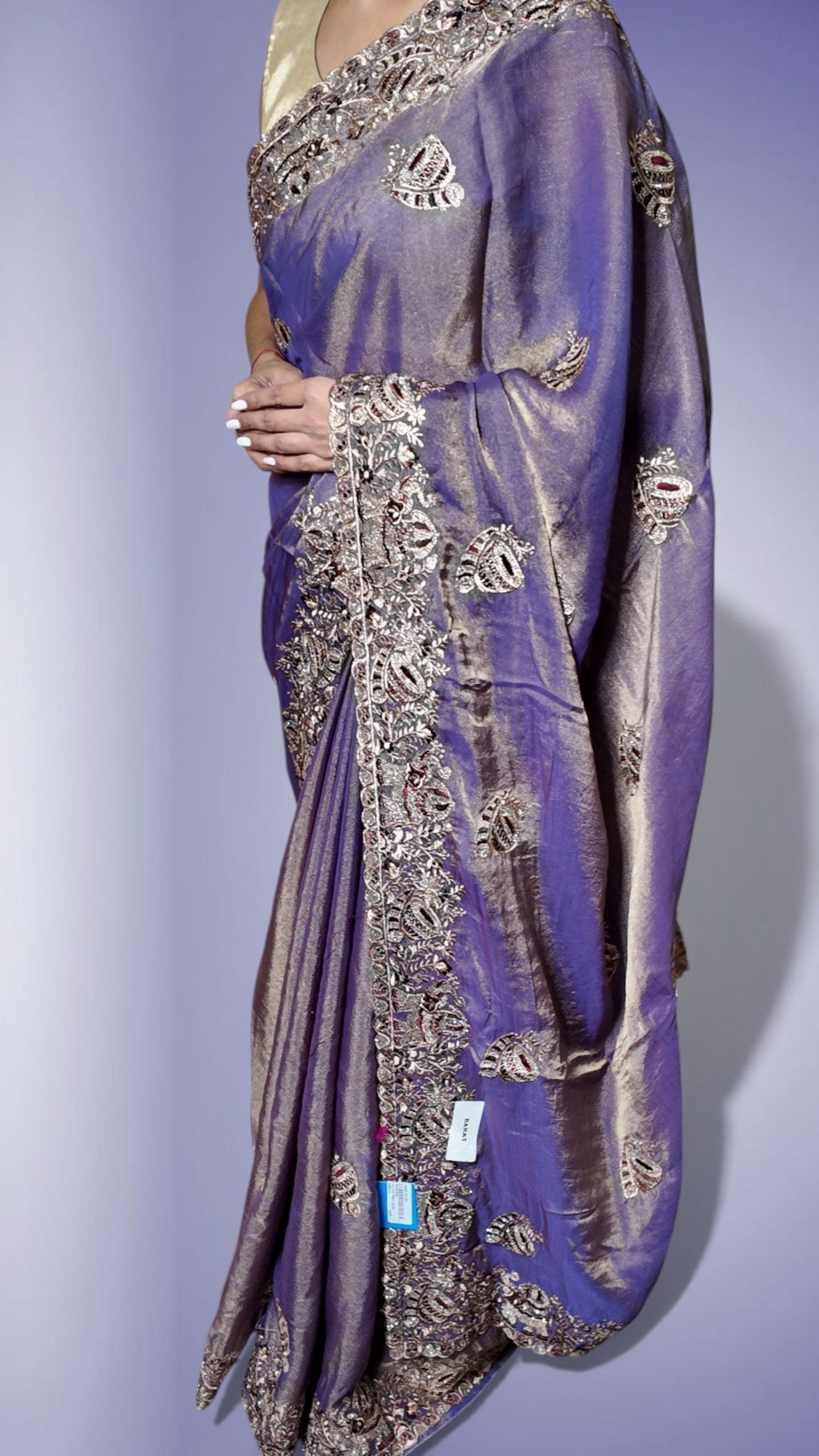 Amethyst Regal Exquisite Couture Saree