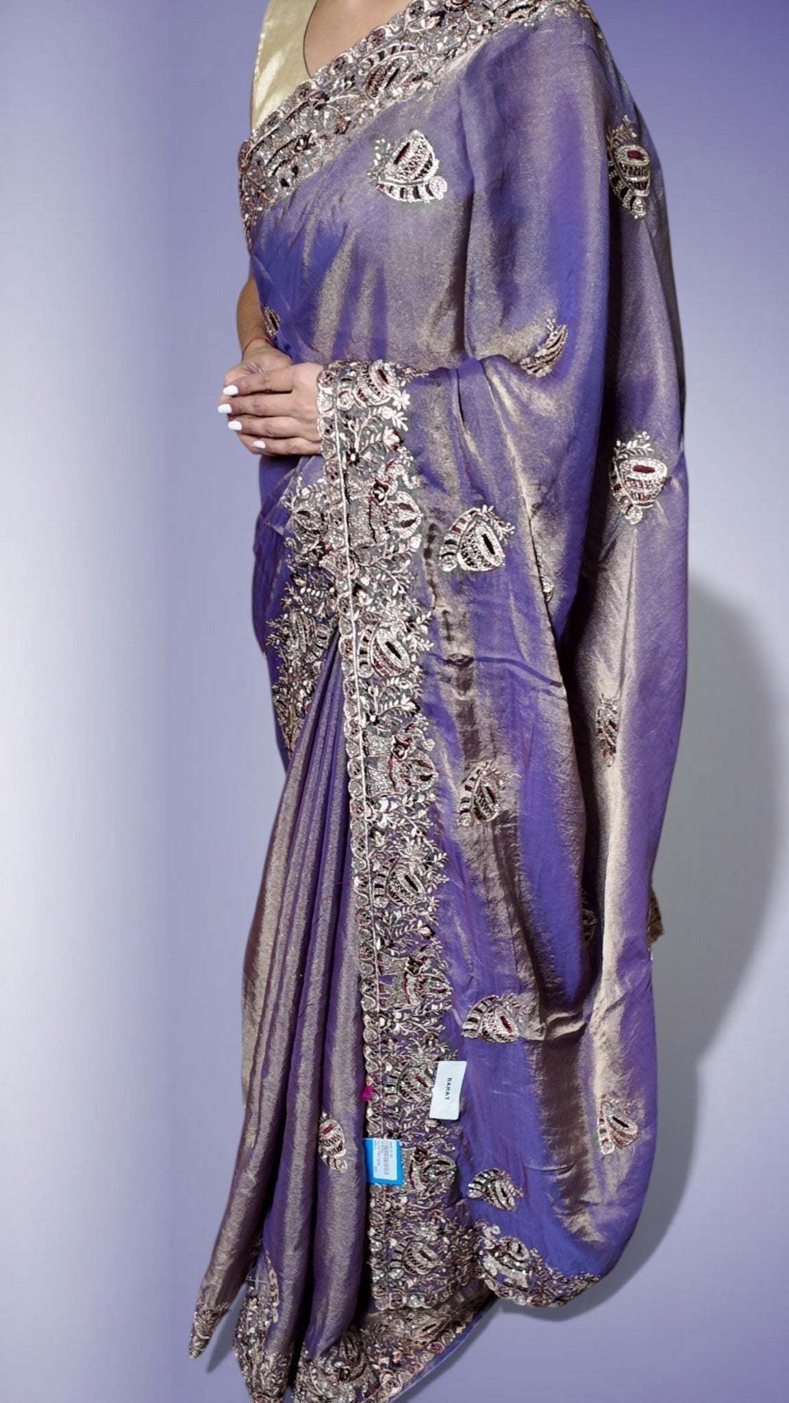 Amethyst Regal Exquisite Couture Saree