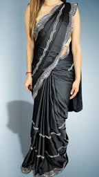 Onyx Radiant Regal Couture Saree