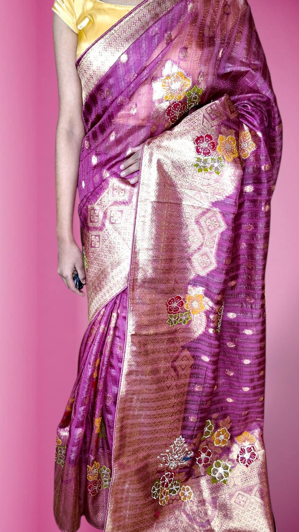 Fuchsia Regal Opulent Heritage Saree