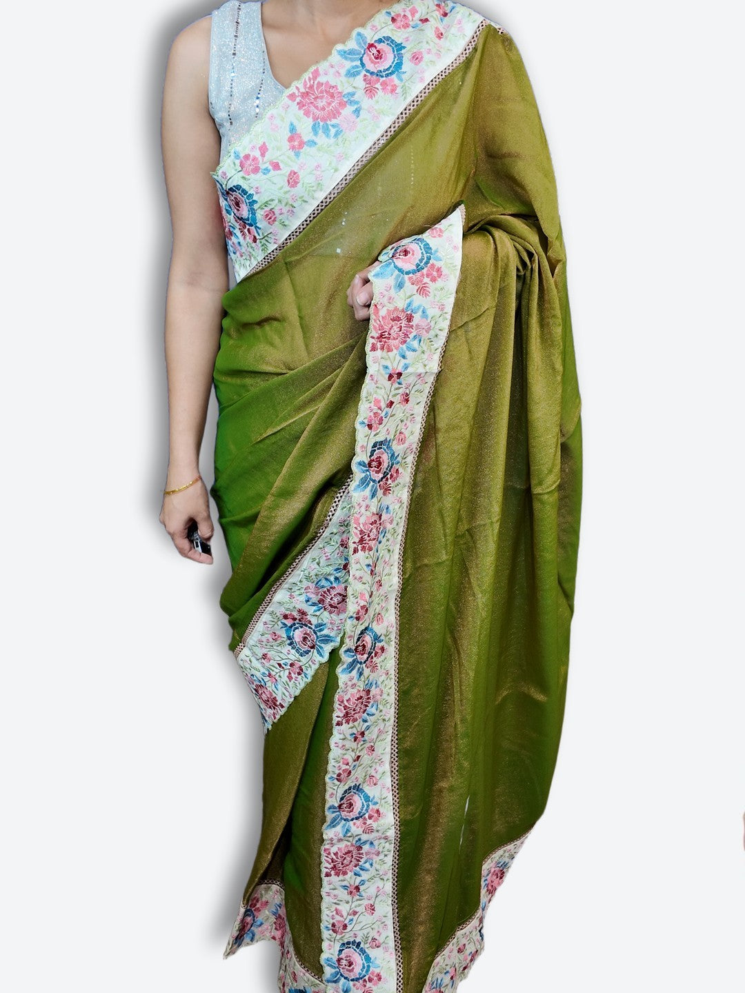 Sage Regal Exquisite Elegance Saree