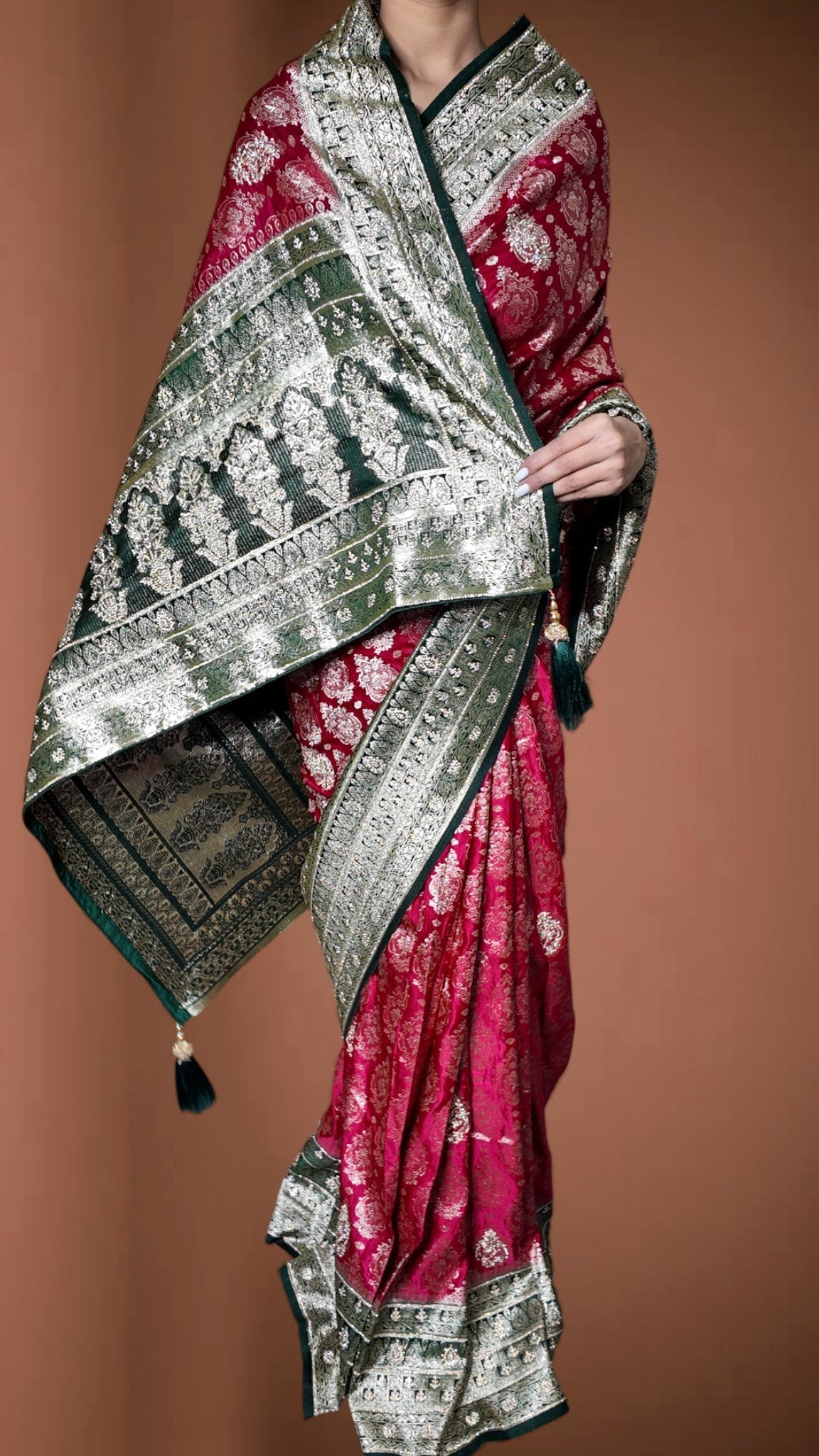 Fuchsia Regal Heritage Luxe Saree