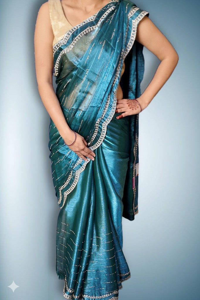 Sapphire Regal Opulent Mystique Saree