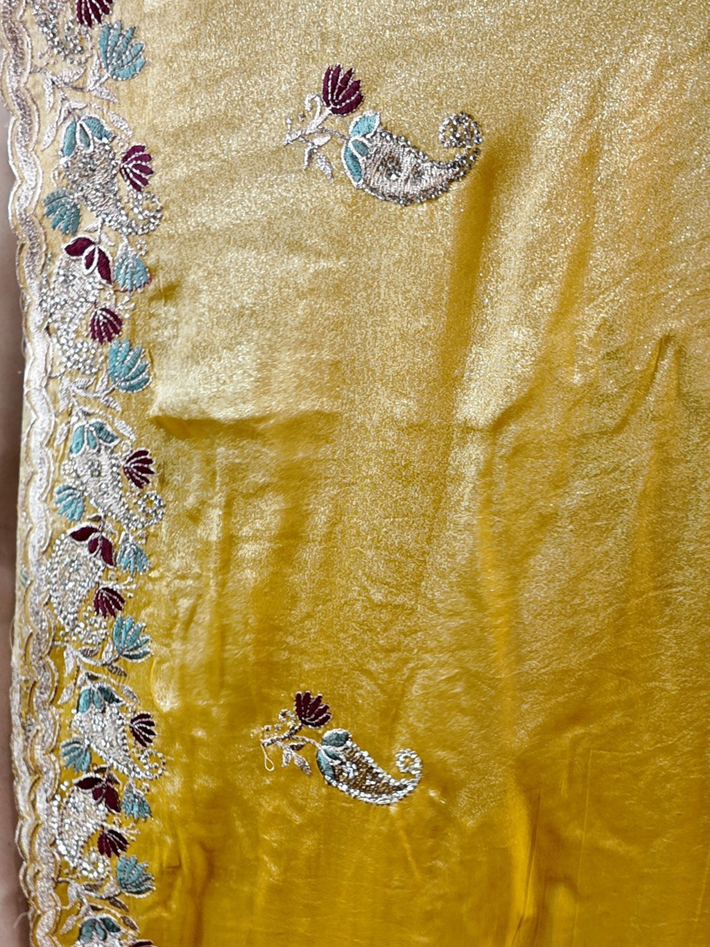 Saffron Opulent Heritage Elegance Saree