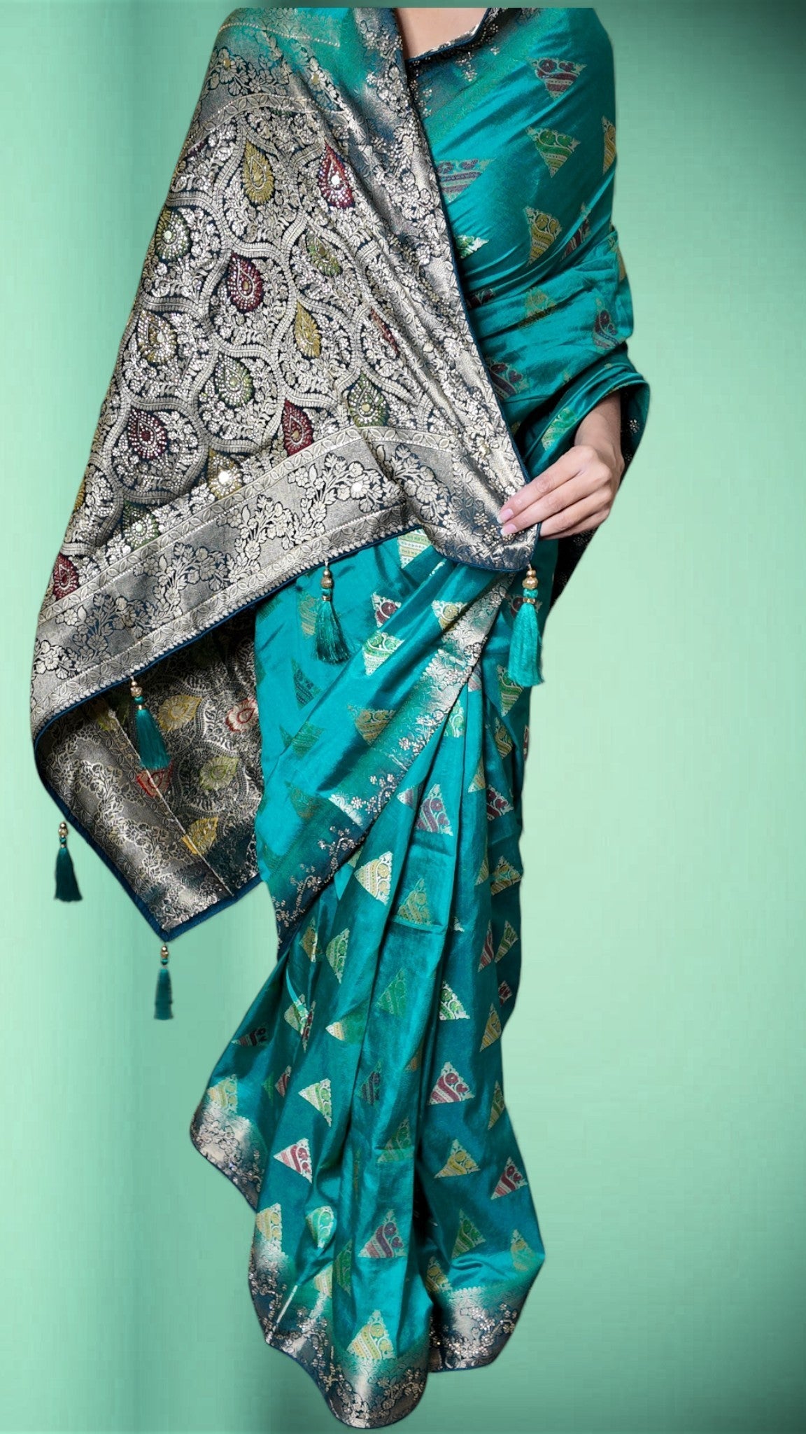 Emerald Regal Heritage Luxe Saree