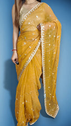 Saffron Regal Opulent Couture Saree