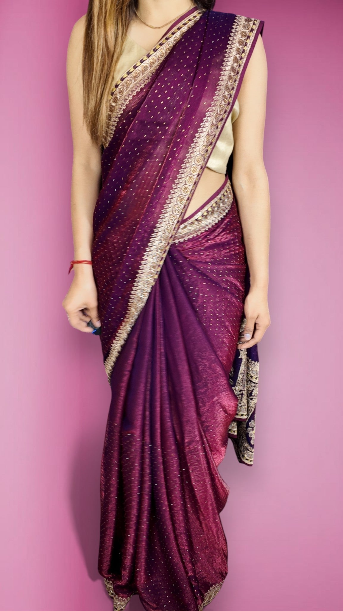 Bordeaux Regal Heritage Luxe Saree