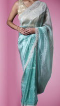 Mint Ethereal Glamour Charm Saree