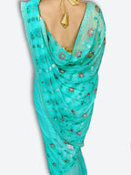 Azure Ethereal Regal Charm Saree