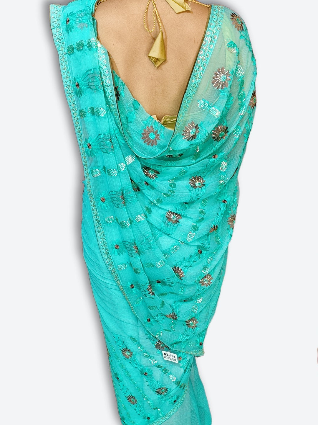 Azure Ethereal Regal Charm Saree