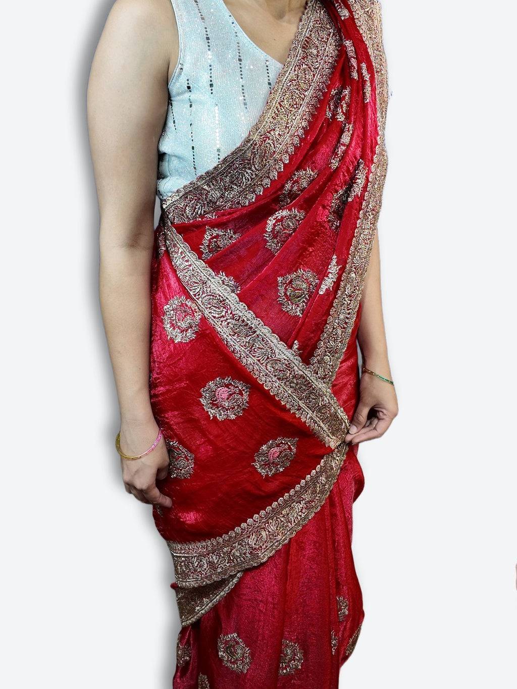 Crimson Regal Exquisite Heritage Saree