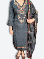 Onyx Regal Embroidered Elegance Suit