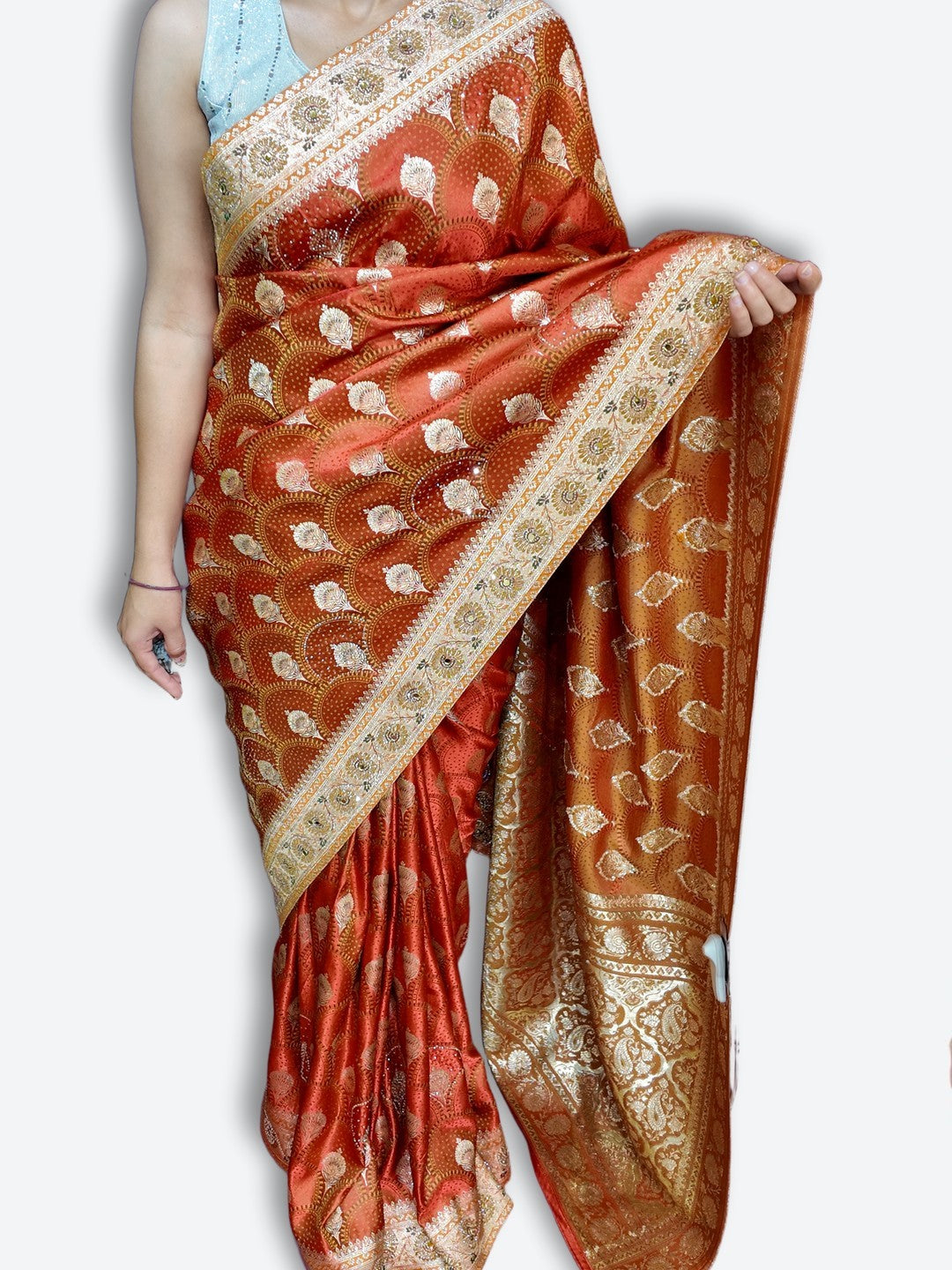 Copper Regal Opulent Heritage Saree