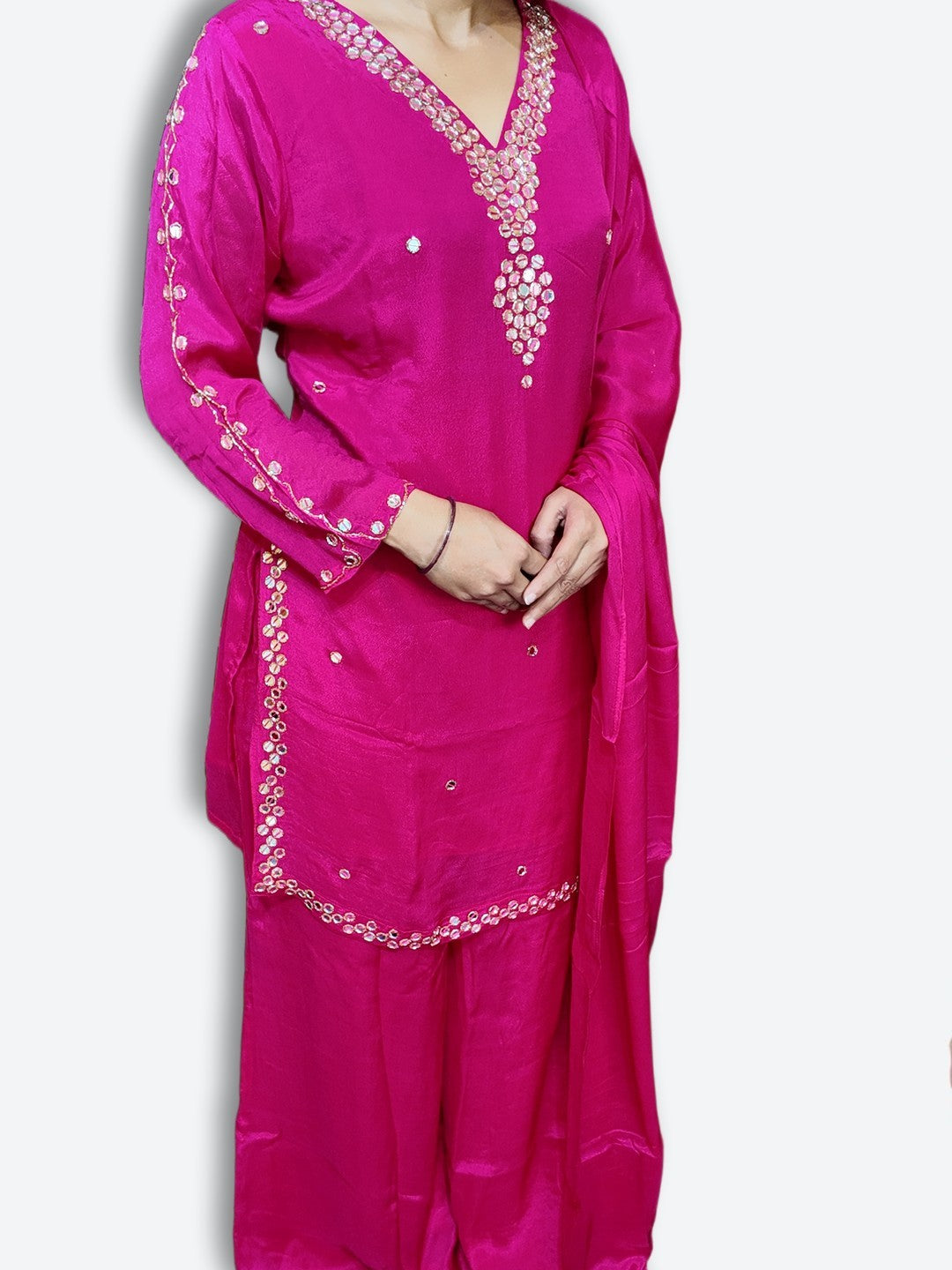 Fuchsia Radiant Regal Couture Suit