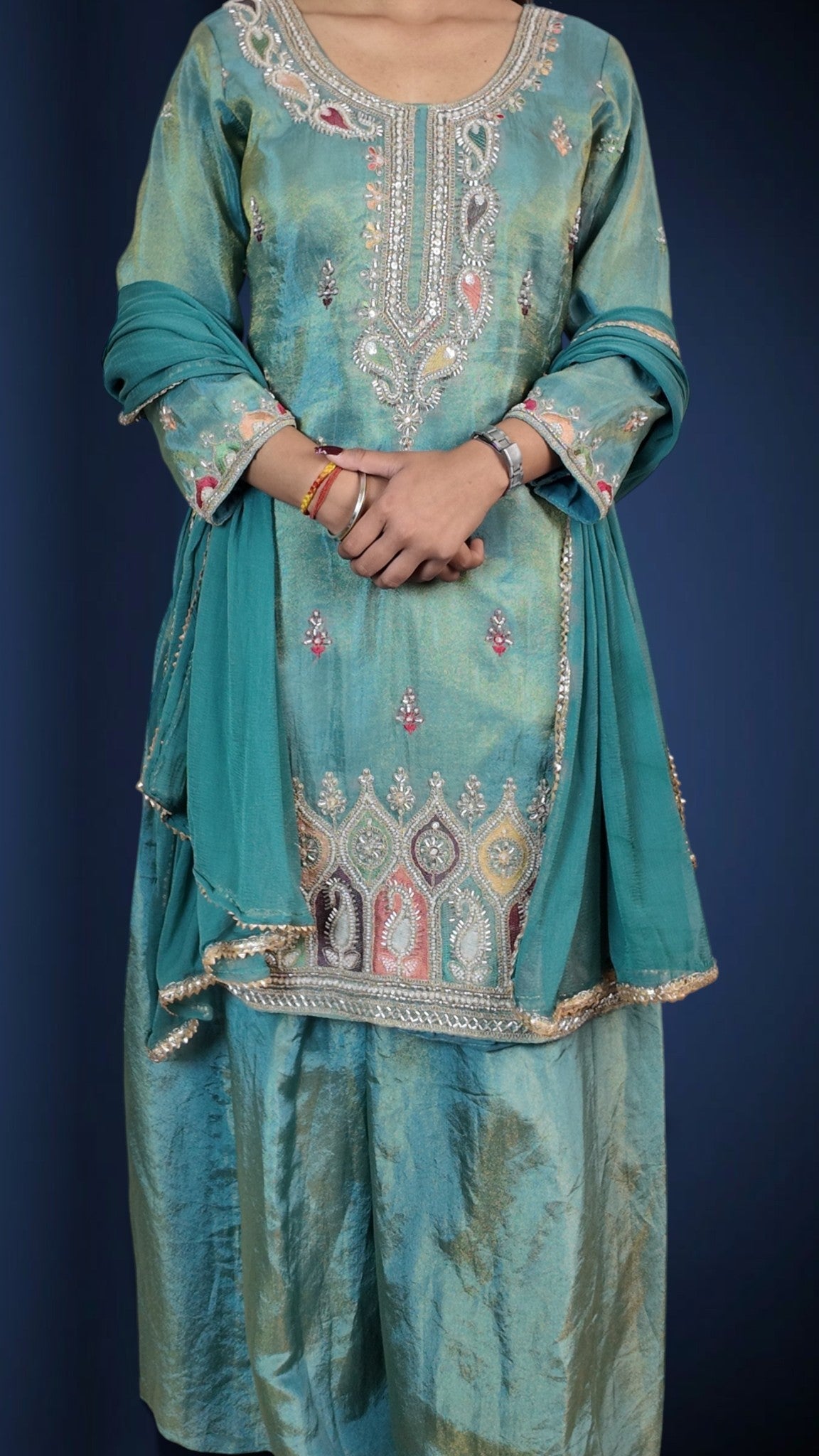 Turquoise Regal Timeless Elegance Suit