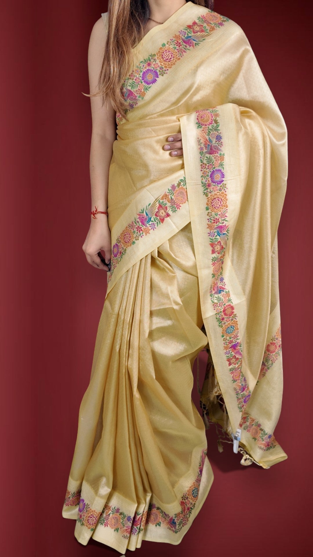 Champagne Regal Exquisite Heritage Saree