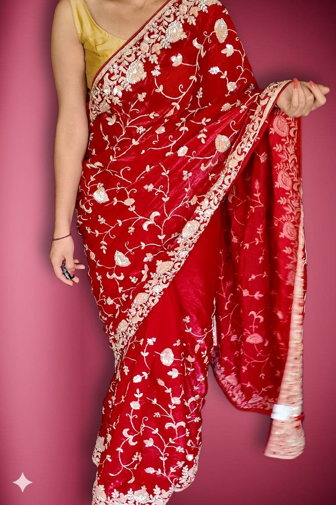Ruby Regal Opulent Essence Saree