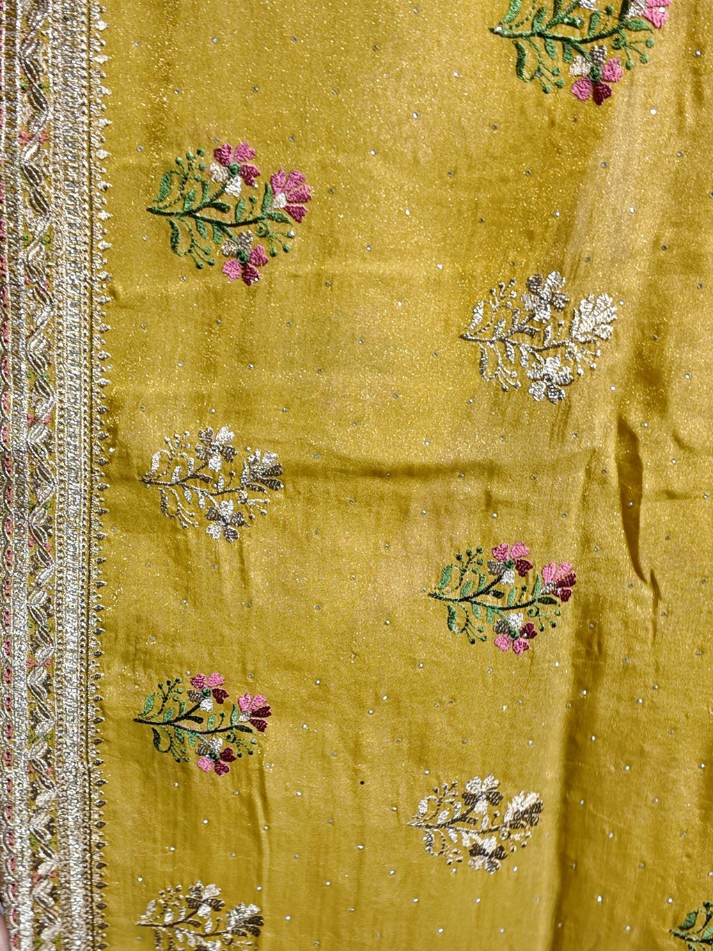 Saffron Regal Opulent Graceful Saree