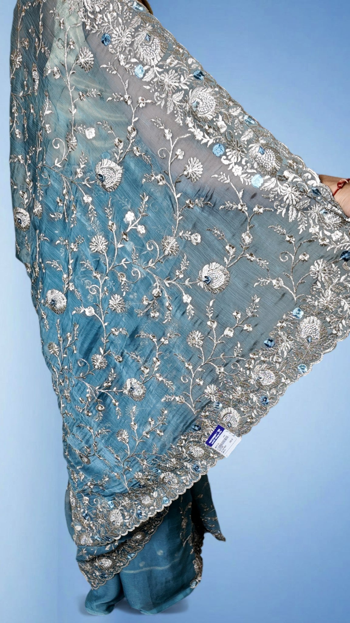 Sapphire Regal Opulent Couture Saree