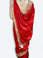 Crimson Regal Opulent Heritage Saree