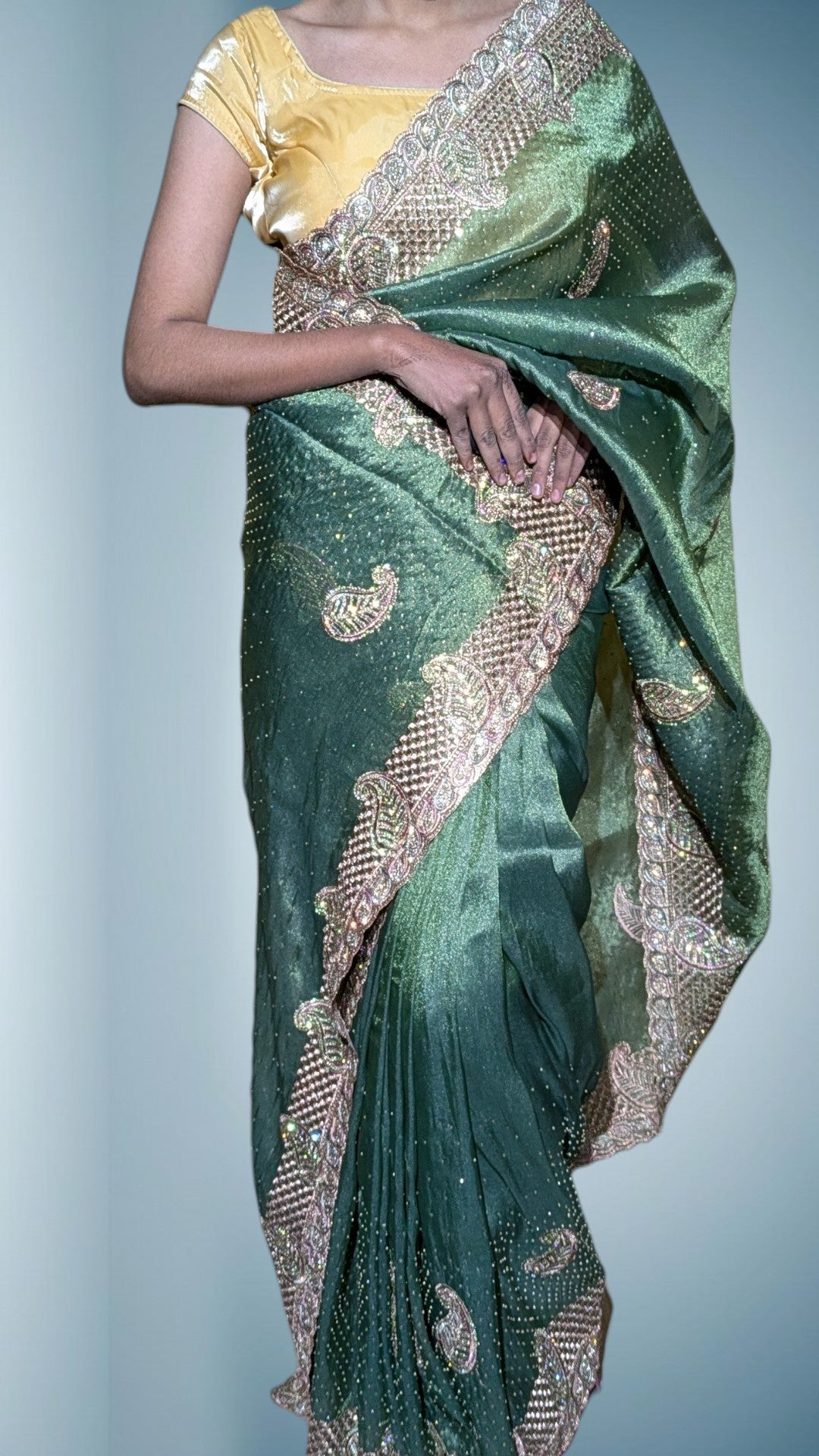 Emerald Regal Opulent Heritage Saree
