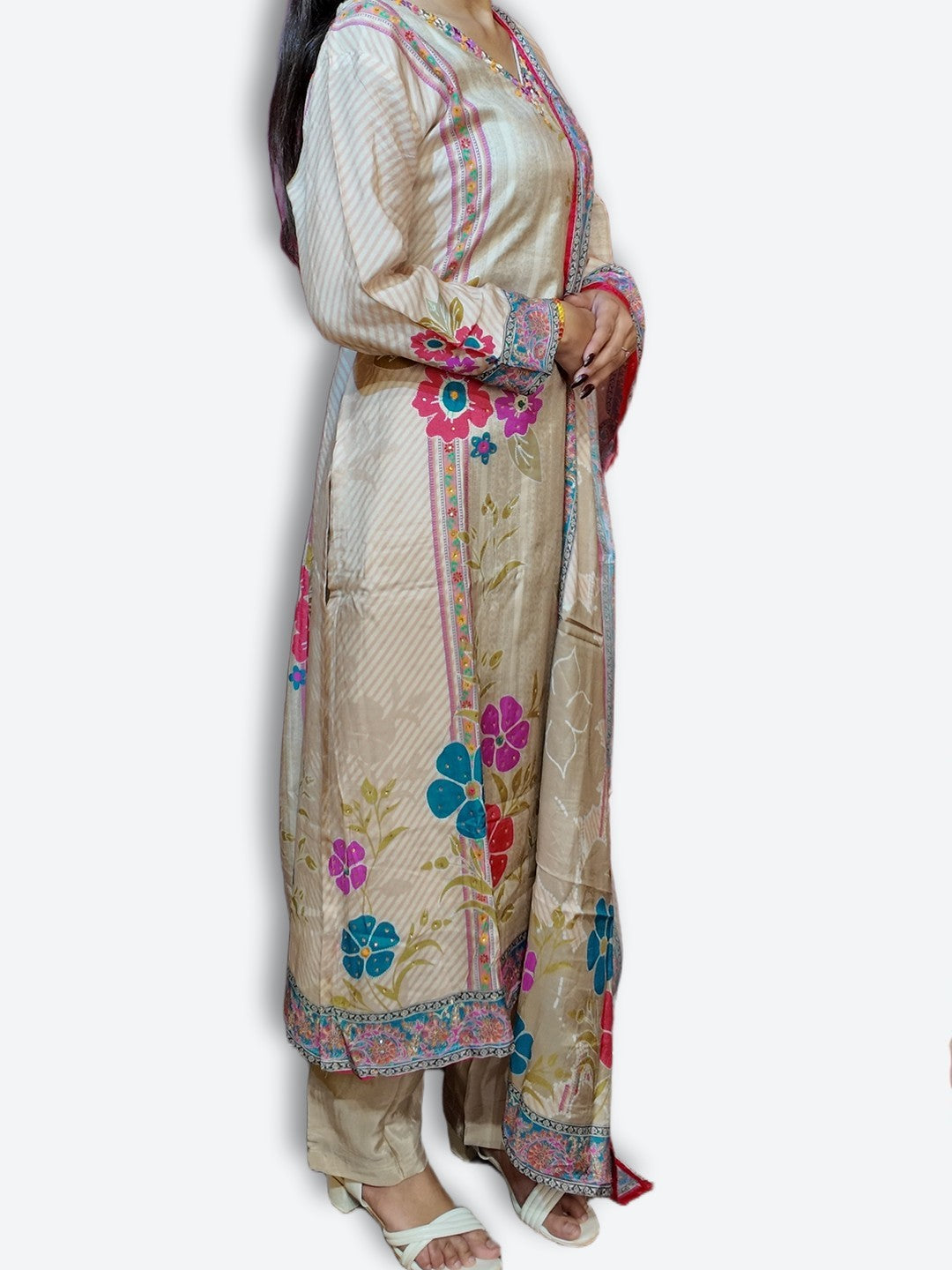 Champagne Radiant Regal Bloom Suit